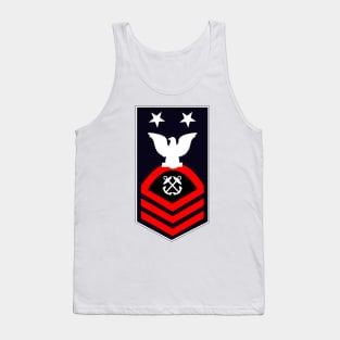 Navy - MCPO - Blue - Red without Txt Tank Top